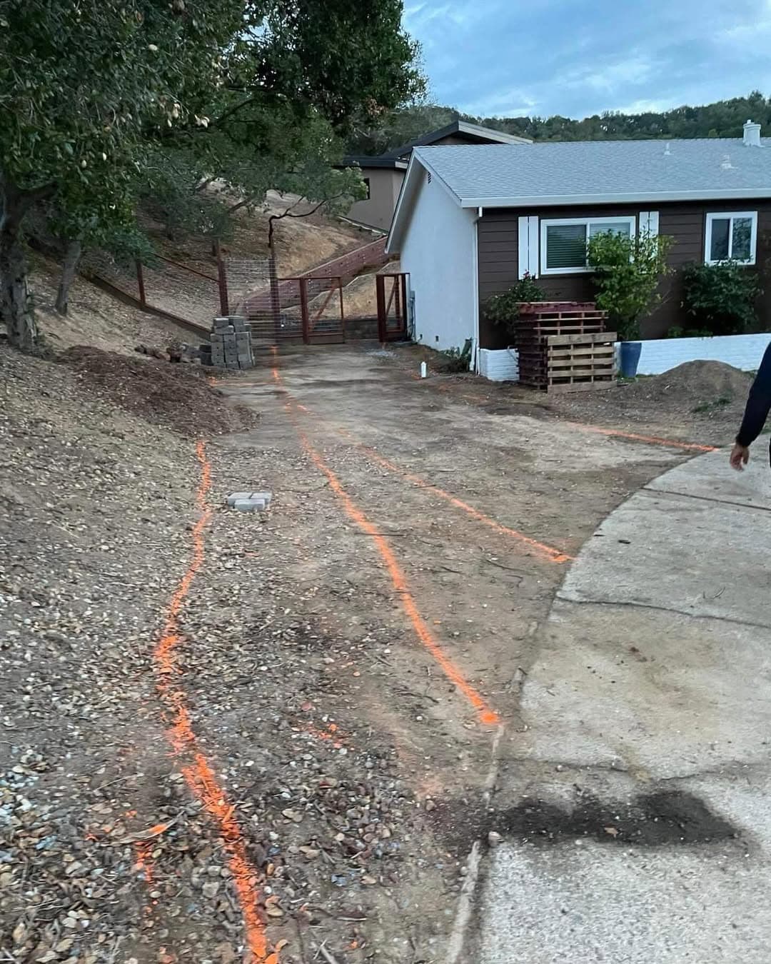 Property before landscaping, the starting point
