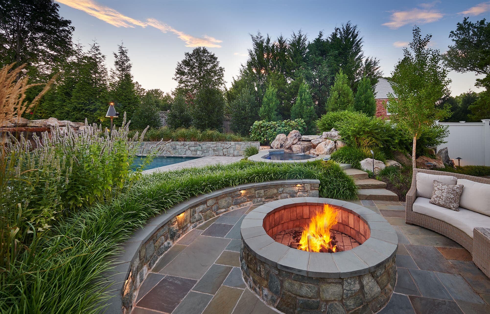 Professionally designed outdoor space